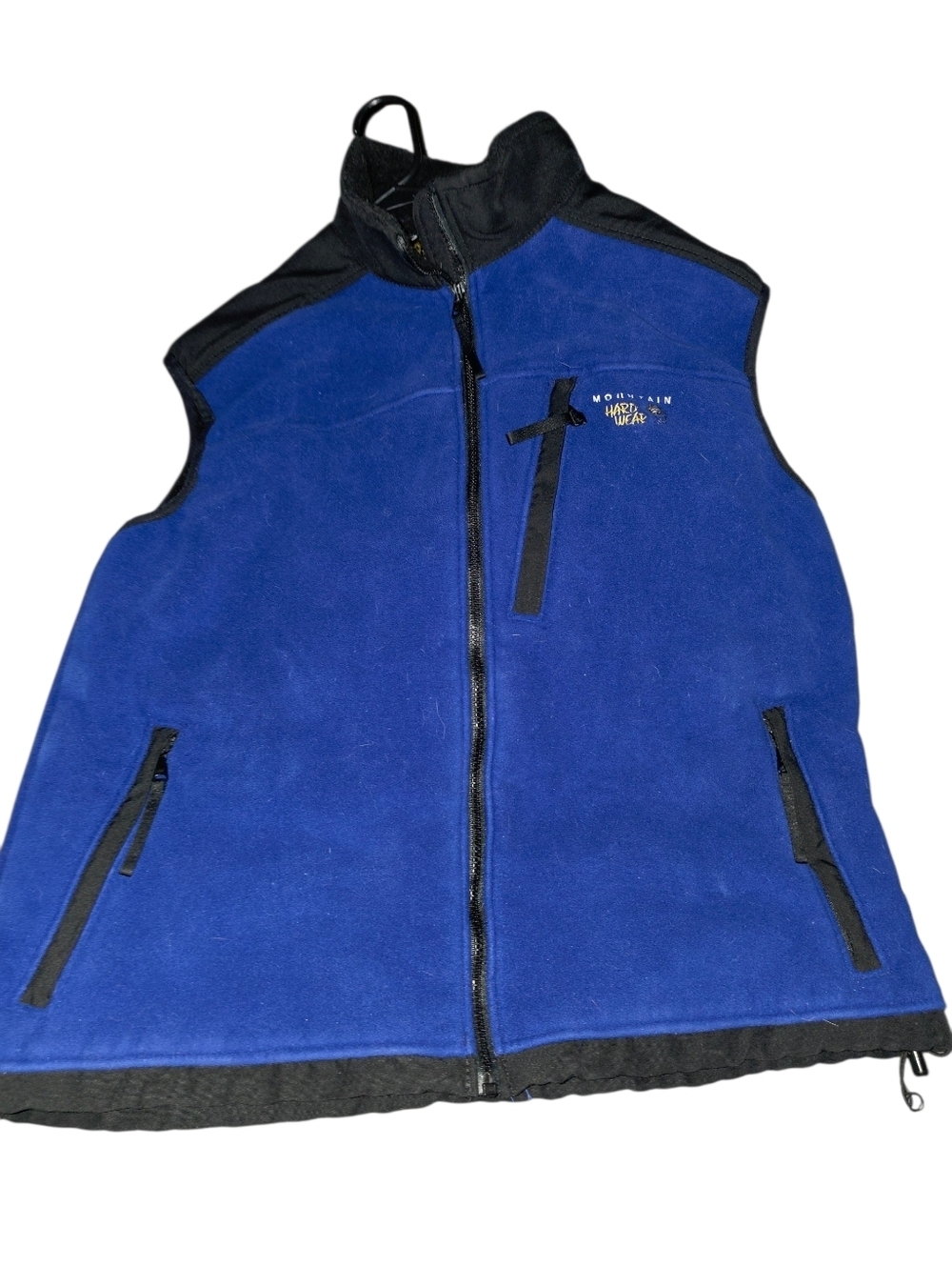 Mountain Hardwear Royal Blue Fleece Vest with Black Trim Mens Size XL